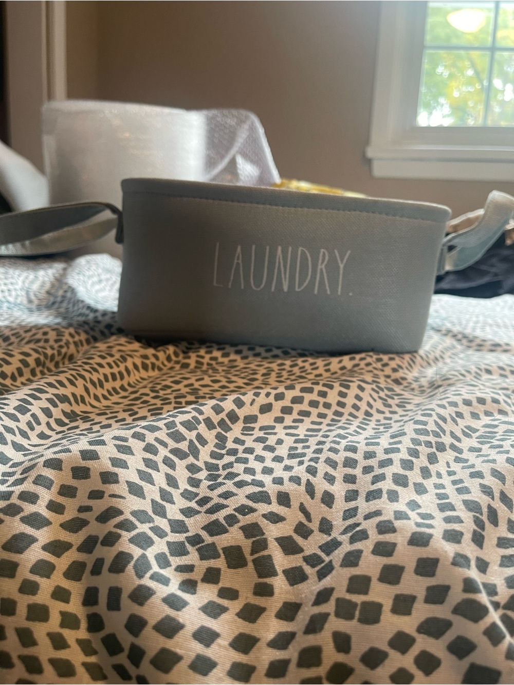 Rae Dunn 'Laundry' Canvas Storage Bin – Home Accents